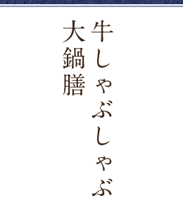 和牛しゃぶしゃぶ膳